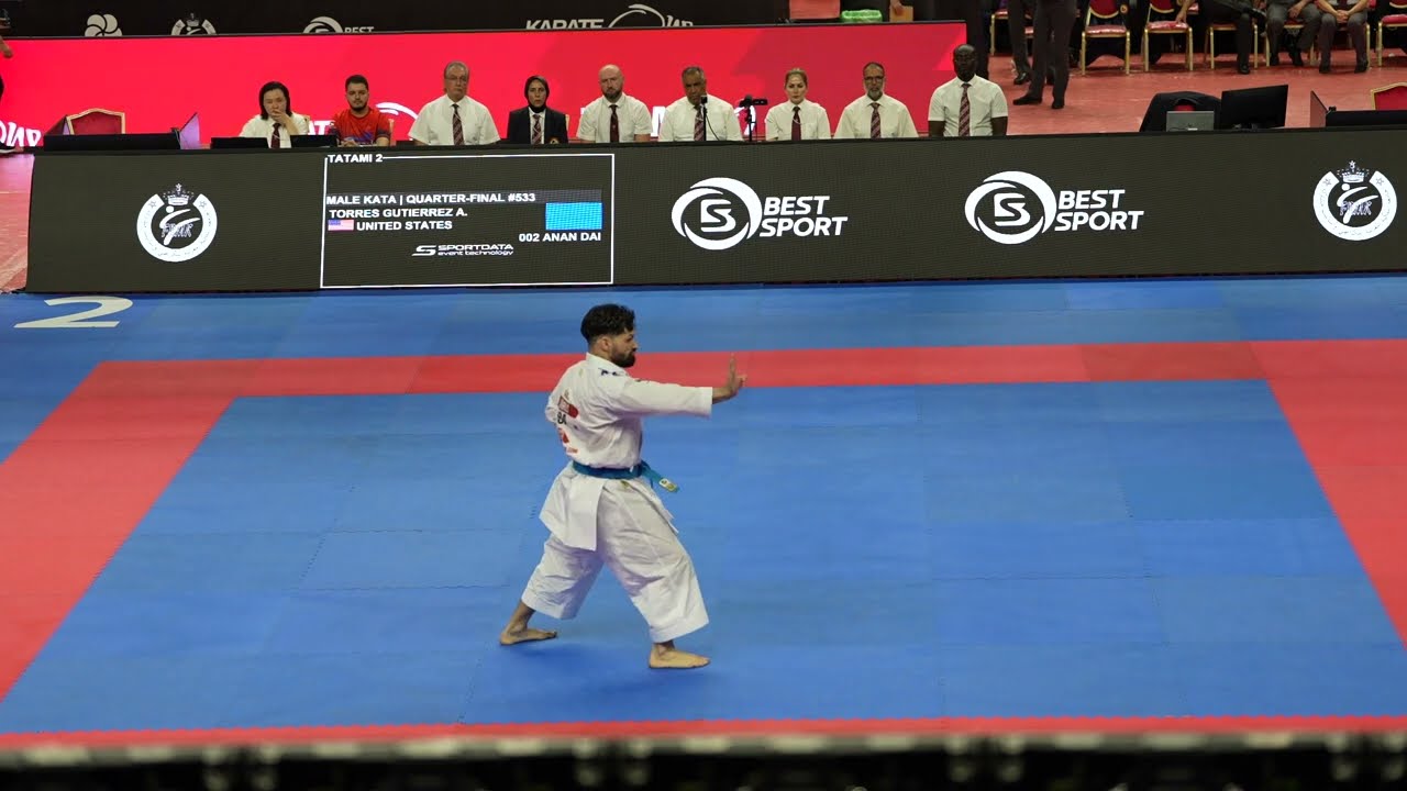 K1 Rabat 2026 // MALE KATA - QUARTER-FINAL : TOZAKI Taishi (USA) vsTORRES GUTIERREZ Ariel (USA)