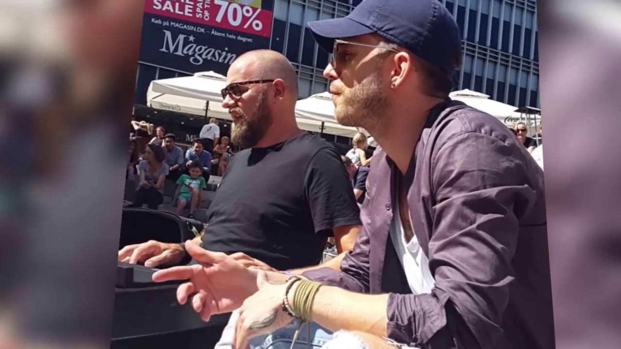 Nik & Jay akustisk jam ved åen i Århus