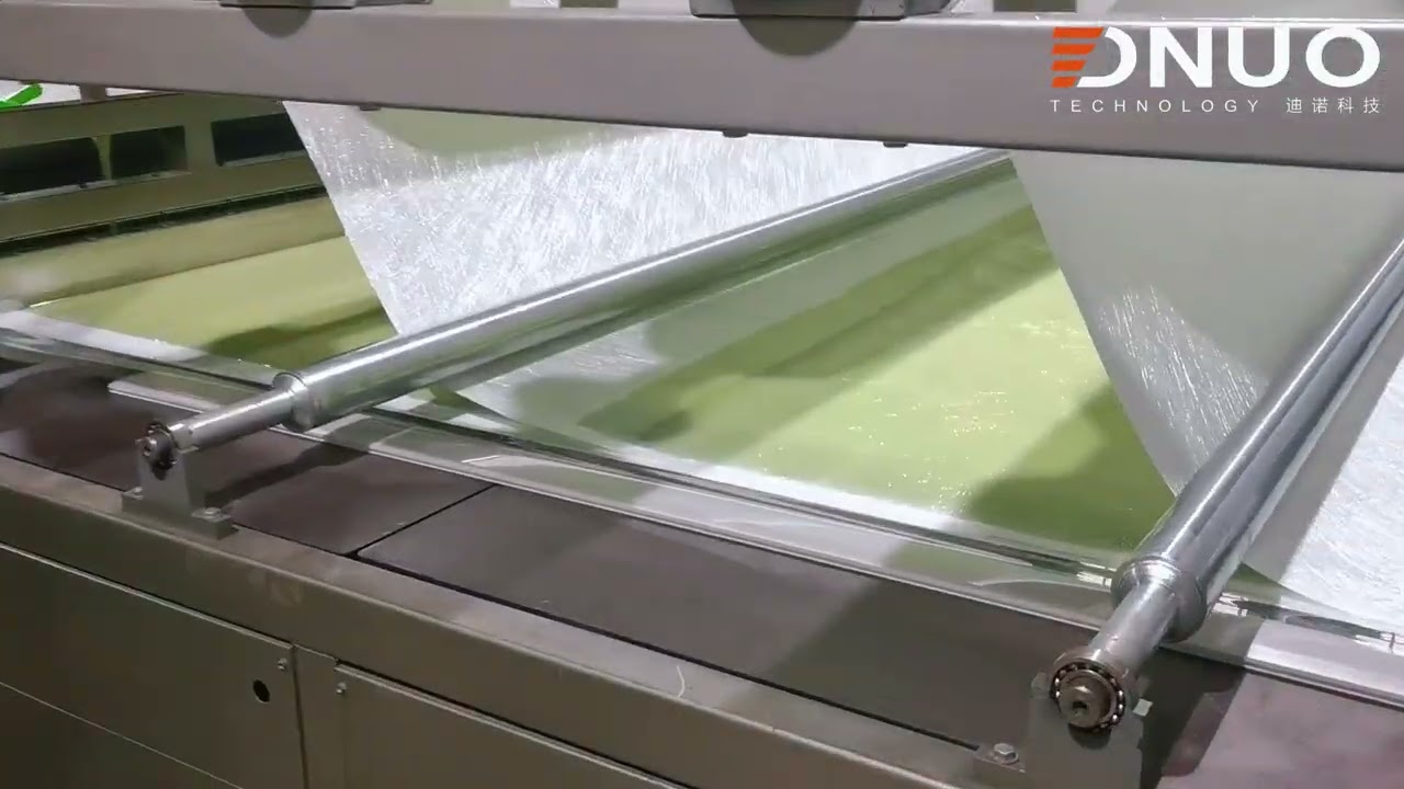 Fiberglass flat sheet machine