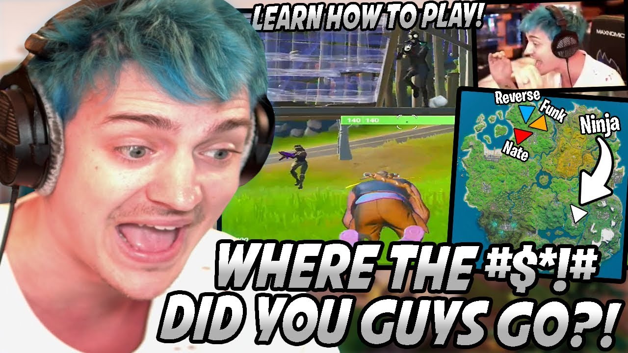 Ninja Has A MELTDOWN After His Teammates RUN AWAY From Him Fighting A SQUAD Of Stream Snipers!
