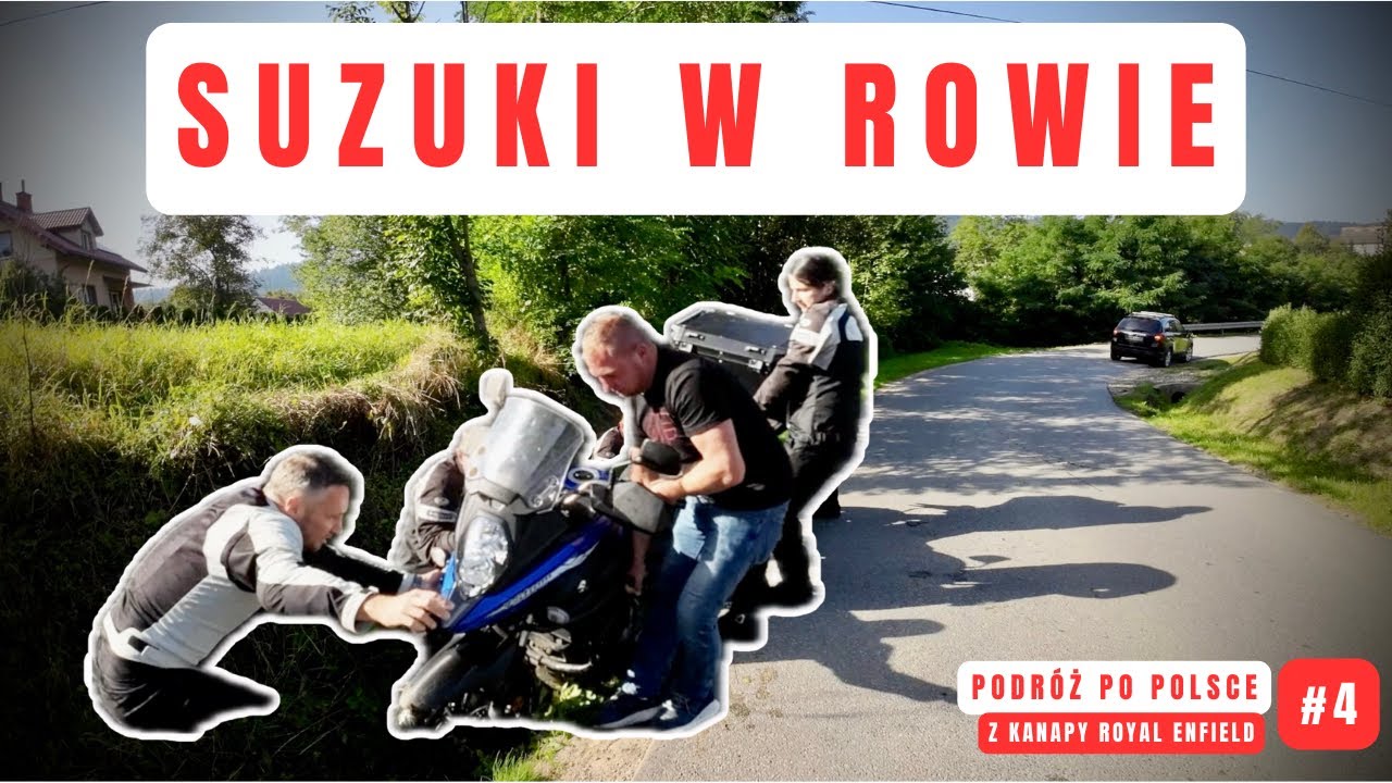 Podróż po Polsce z kanapy Royal Enfield - Suzuki w rowie, Bieszczady, Góry Słonne, Serpentyny EP. 4