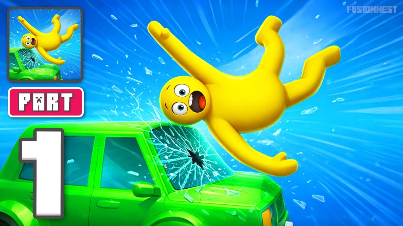 Drop Dude - Gameplay Walkthrough Part 1 - Fall Hard Laugh Loud (iOS, Android)