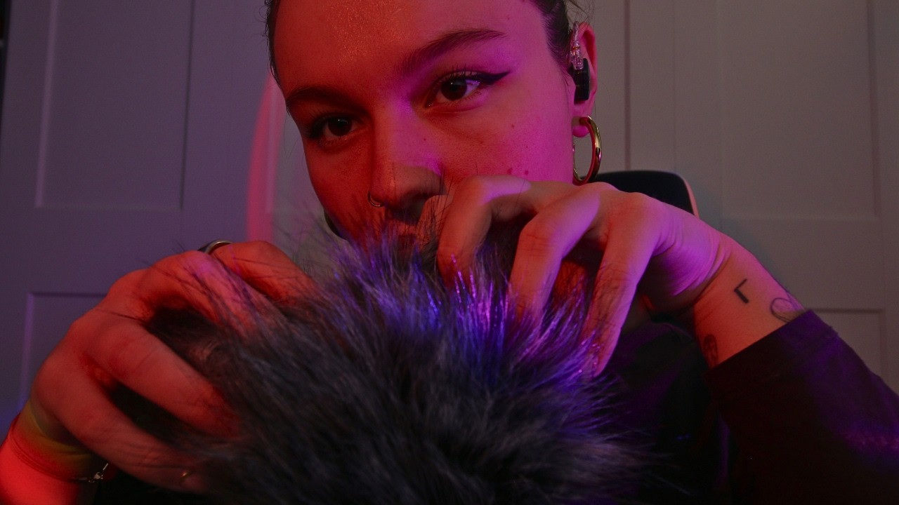 ASMR Fluffy Microphone Massage + Chit Chat To Make You Fall Asleep ASAP