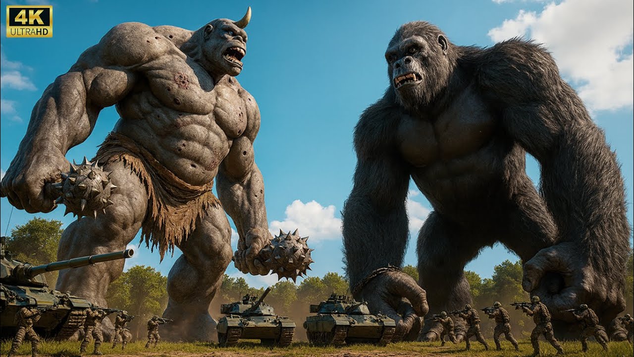 Kong vs The One-Horned Giant | Titan War of Gods - Full Movie 2025