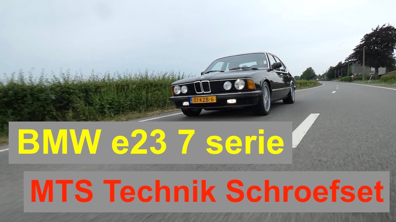 BMW e23 7 serie met MTS Technik schroefset testen bij SPA CLASSIC