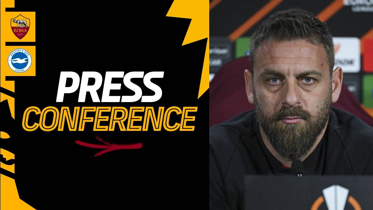 🟨 LIVE 🟥 La conferenza stampa di Daniele De Rossi e Gianluca Mancini alla vigilia di Roma-Brighton