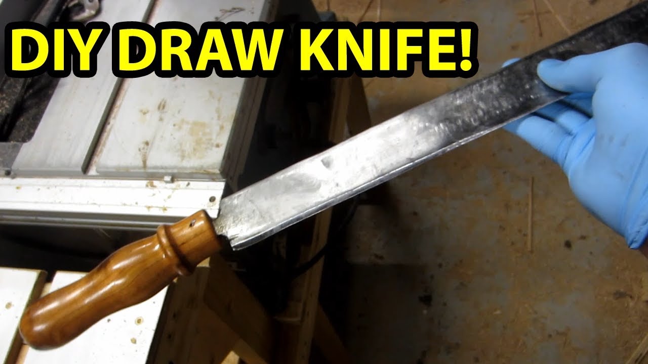 UPCYCLE your old lawn mower blade into a DRAW KNIFE