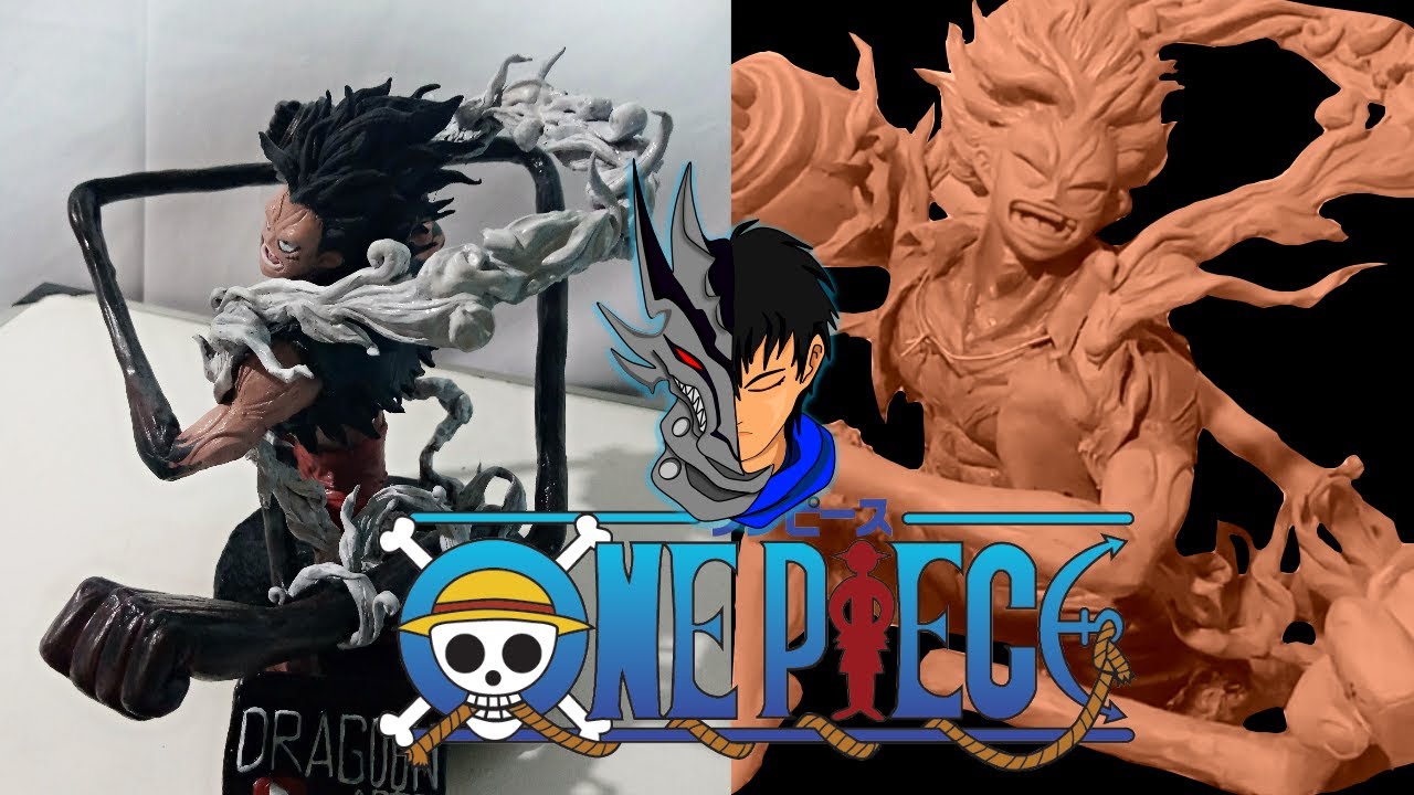 Sculpting luffy snake man - Gear 4 | One piece || membuat actionfigure Luffy