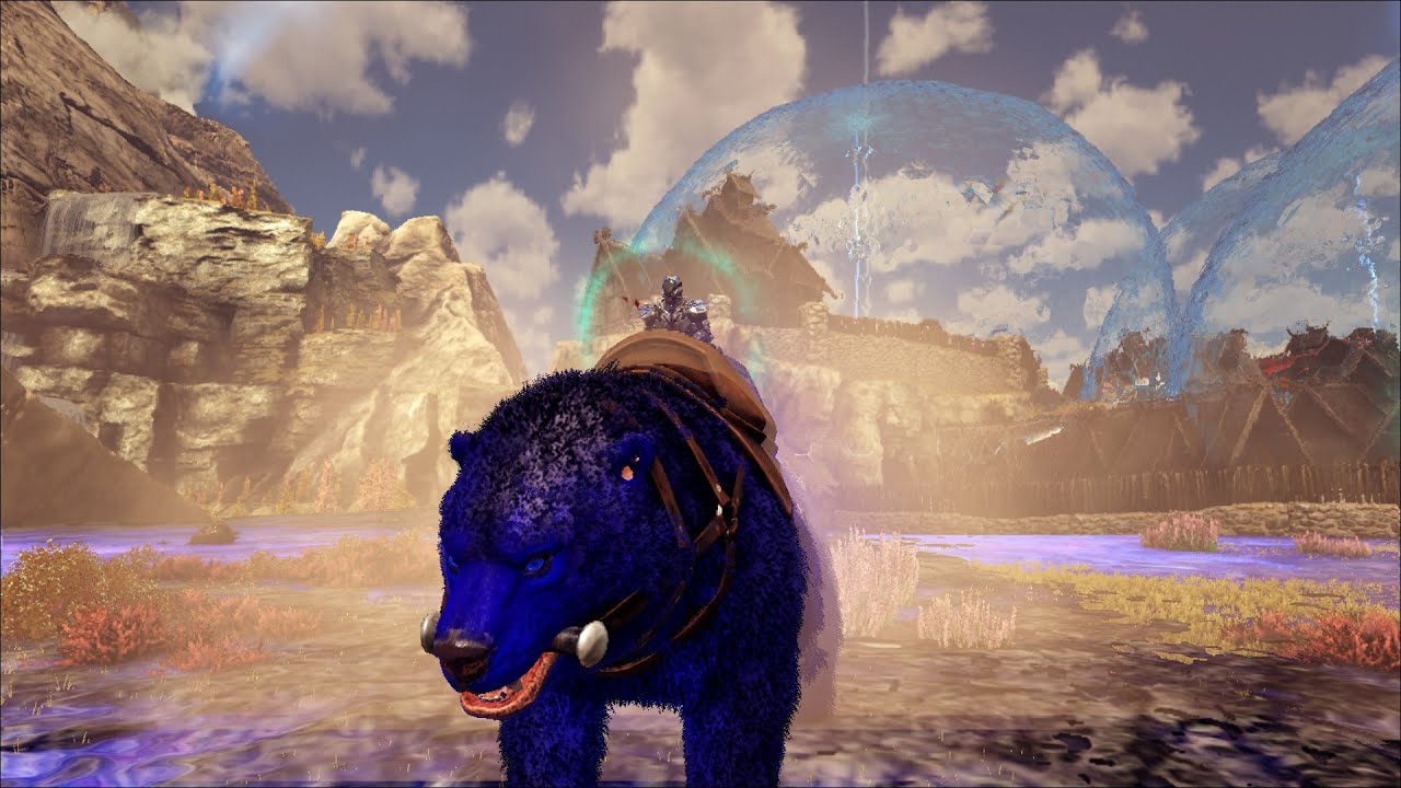 ARK PRIMAL FEAR TAMING CELESTIAL DIRE BEAR FOR BOSS FIGHT.EP-16