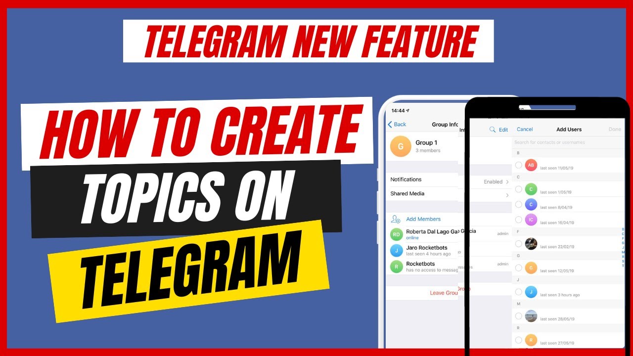 Как создать тематические разделы в группе Telegram