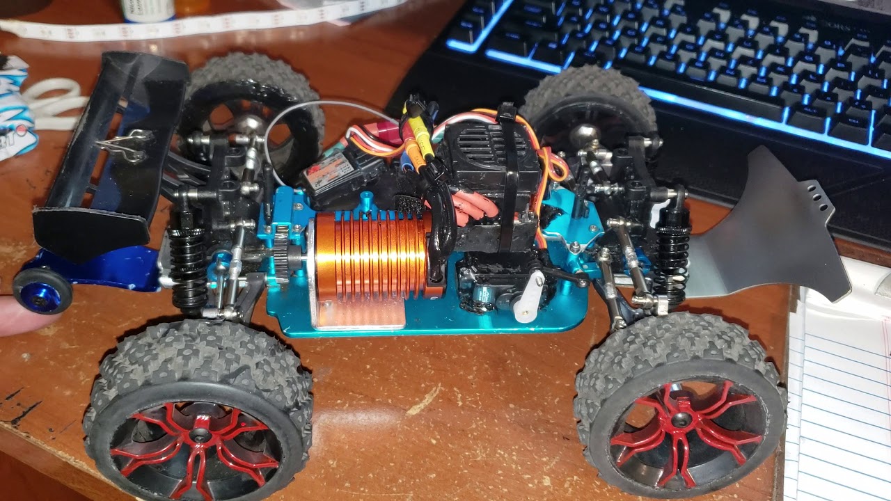 55$ car with 400$ in upgrades. Wltoys a959. Full upgrade parts list.