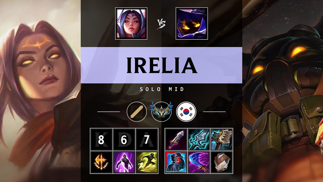 Irelia Mid vs Veigar - KR Challenger Patch 25.13