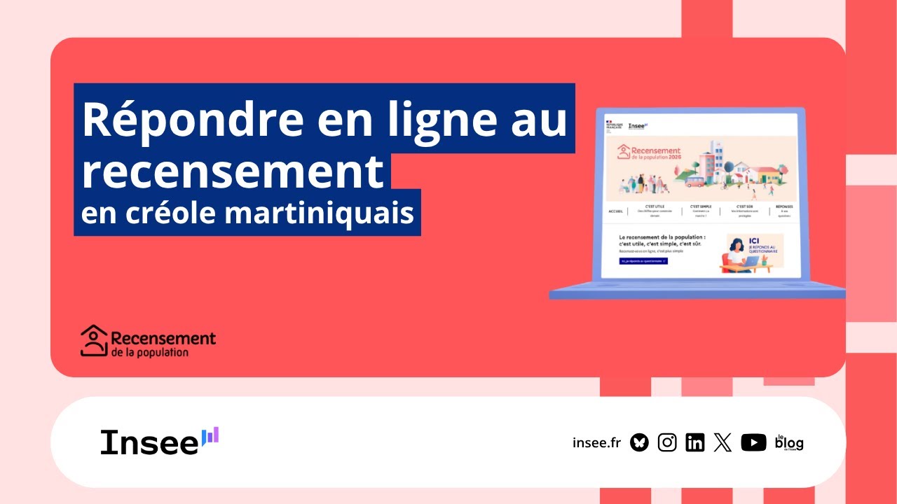 Le recensement de la population en cr&eacute;ole martiniquais