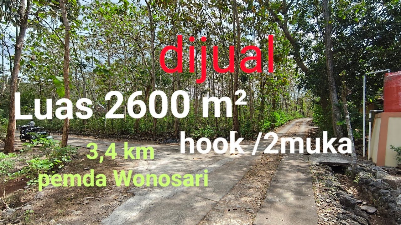 Tanah murah pinggiran kota Wonosari@PakNuProperty 