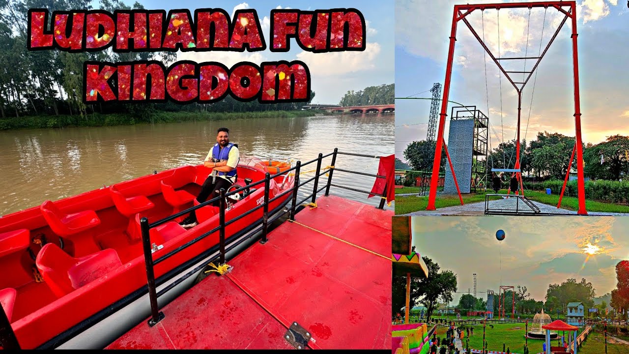 LUDHIANA FUN KINGDOM || AMUSEMENT ADVENTURE|| BOTING||SKYTRAIN||ZIPLINE  IN LUDHIANA||Amit11vlogger 