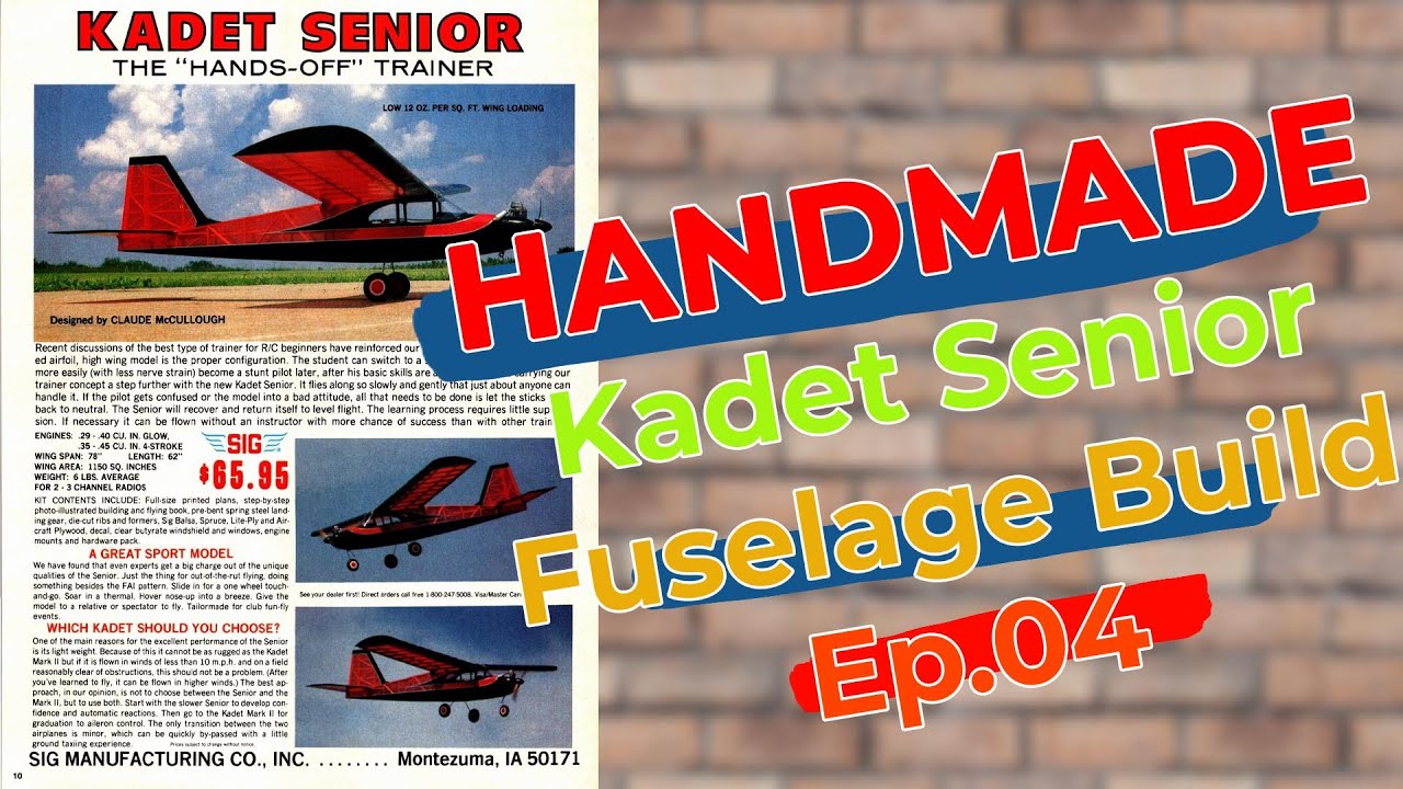 Kadet Senior Gövde Yapımı – Ep. 04 | DIY: Fuselage Build Step by Step