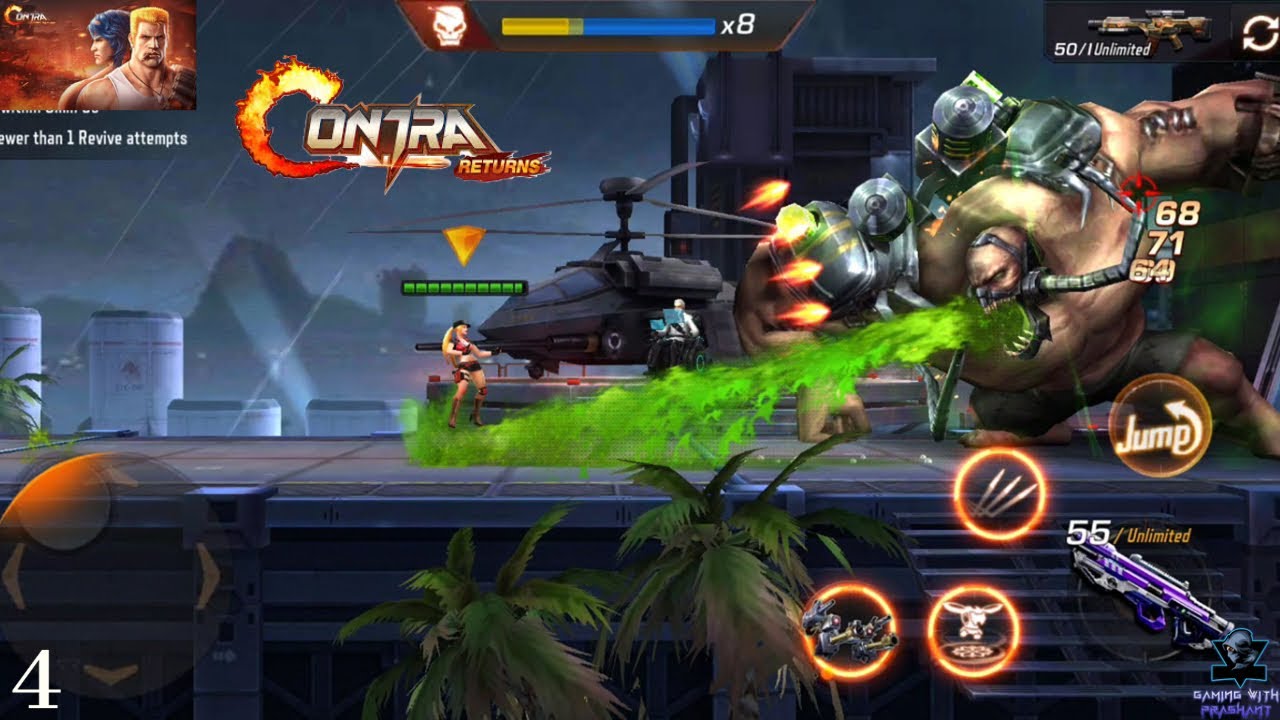 2 Boss Zombie Brute and Giant Zombie Contra Returns 2-4 to 2-6 Gameplay Walkthrough (Android & IOS)