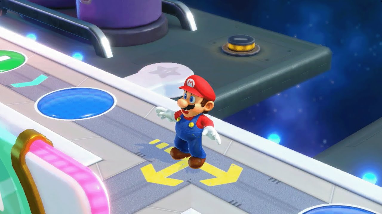 Mario Party Superstars - Mario vs Luigi vs Peach vs Rosalina - Space Land