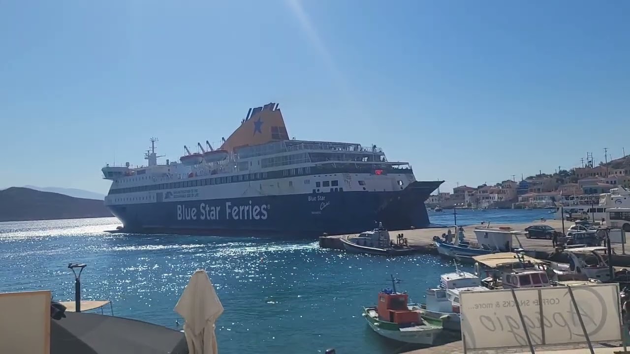 Blue Star Chios at Halki going to Karpathos and onwards. 26/8/25
