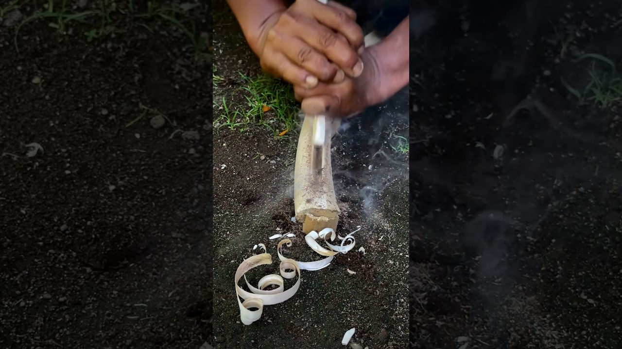 The fire plow uses cottonwood #fireskills