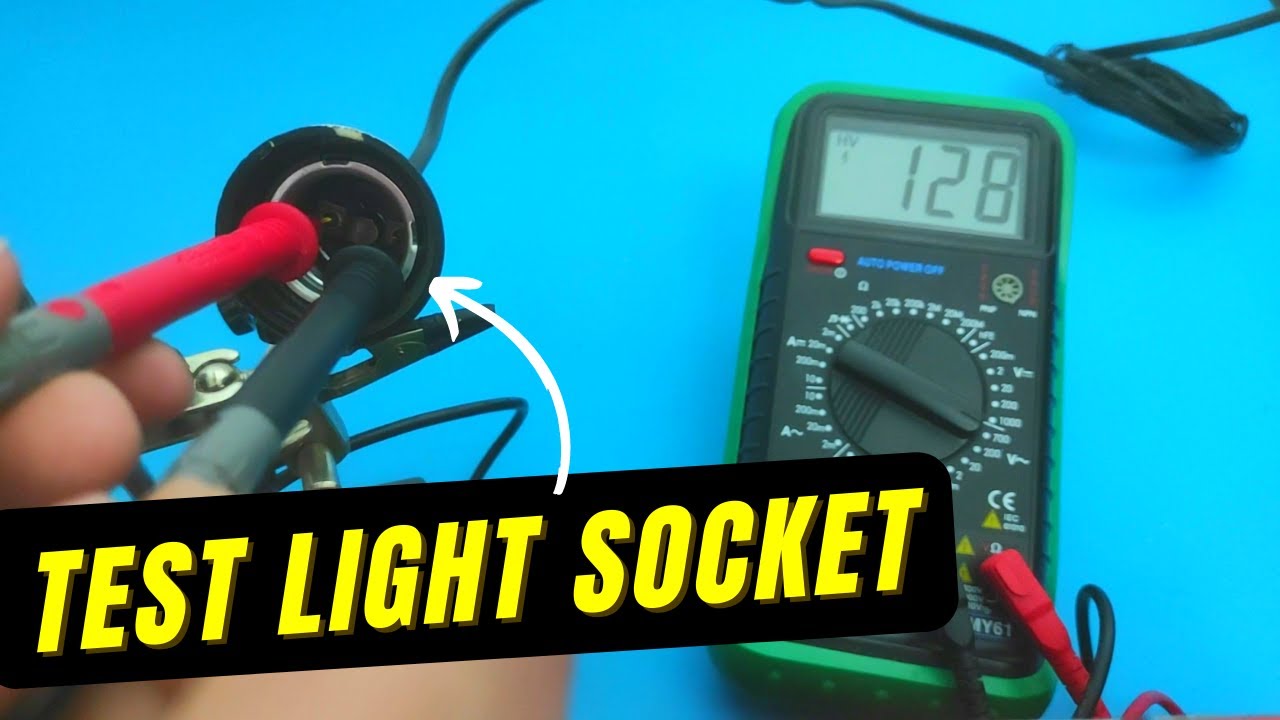 How to test a light socket with a multimeter