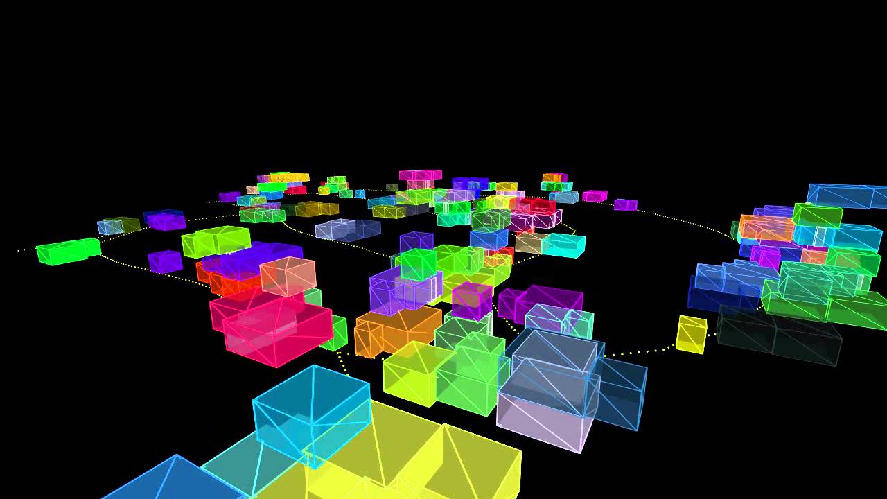 Informal Space Syntax - 3D blocks growth (WIP)