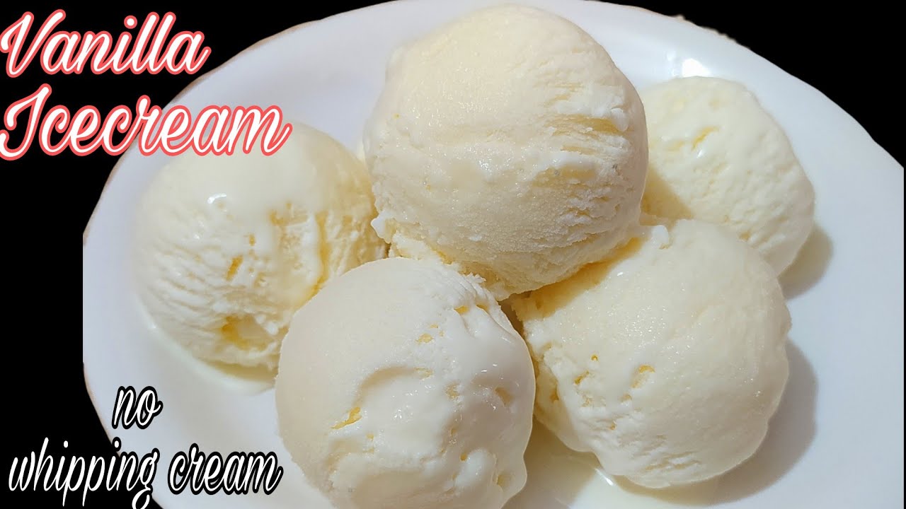 Vanilla Icecream Recipe/vanilla Icecream without whipping cream, condensed milk, milk powder |
