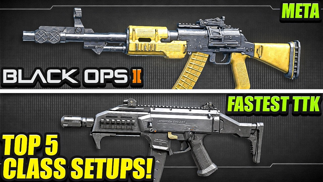 BLACK OPS 2: НОВЫЕ ТОП-5 САМЫХ БЫСТРЫХ МЕТА-КЛАССОВ ПО ВРЕМЕНИ УТРАТЫ! (Лучшие сборки классов в B...