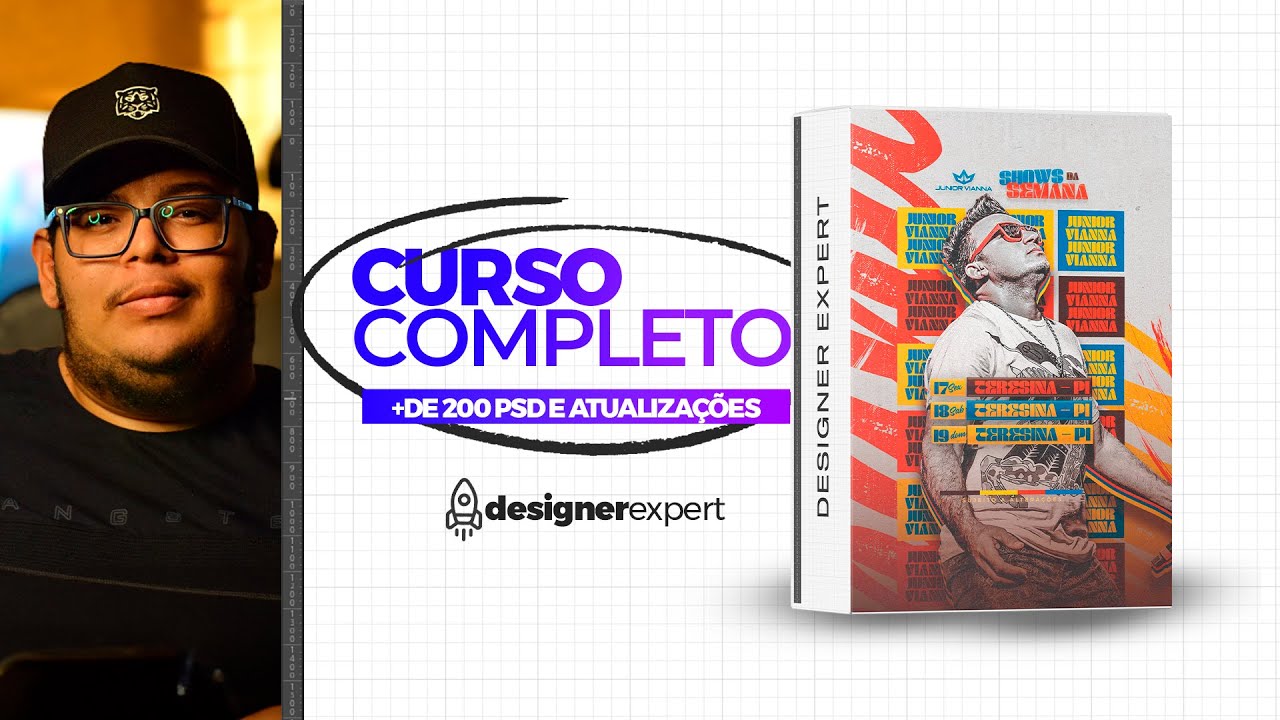 Seja um Designer Expert por R$40! Curso Completo com 200 PSDs e Atualizações Semanais até 2024