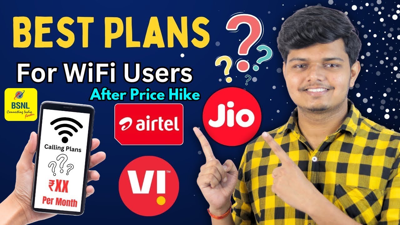 Best Only Calling Plans Jio, Airtel & Vi | Best Jio Plans For WiFi Users