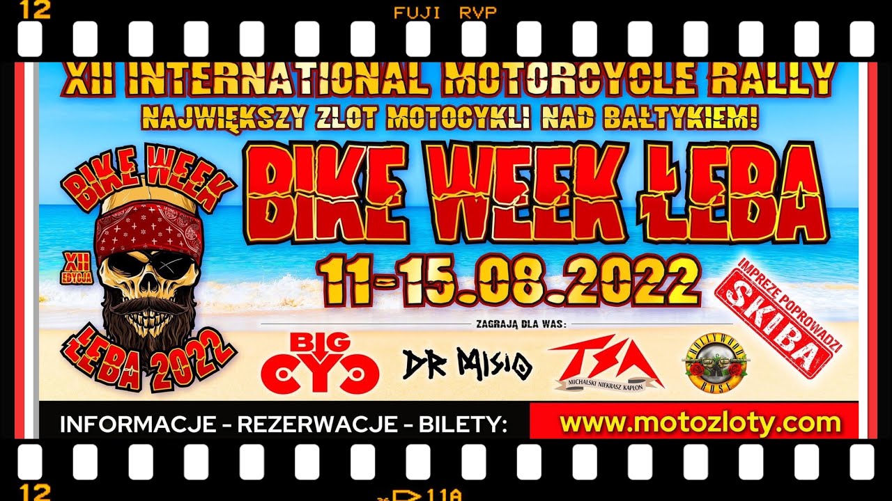 Bike Week Łeba 2022 - Największy Zlot Motocykli Nad Bałtykiem -Zaproszenie-