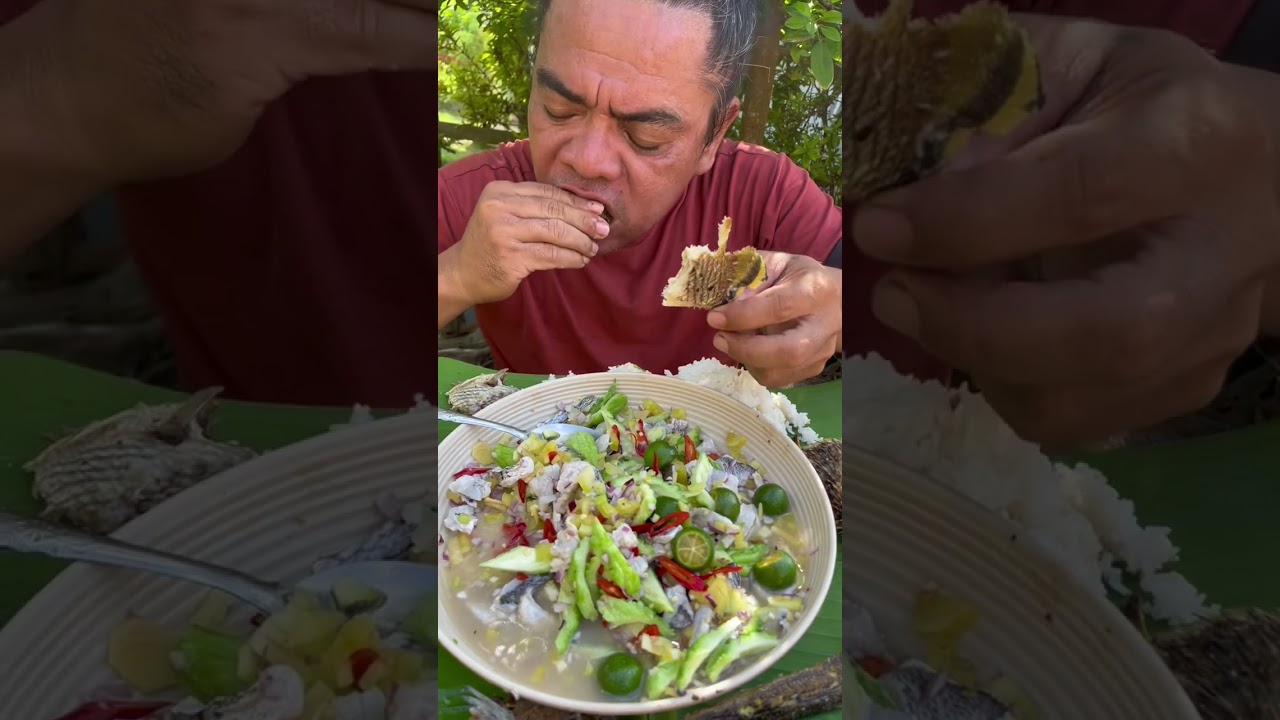 MUKBANG KINILAW NA DANGGIT AT INIHAW NA TAGUTUNGAN AT TULINGAN MASARAP NA SUKANG TUBA SAWSAWAN