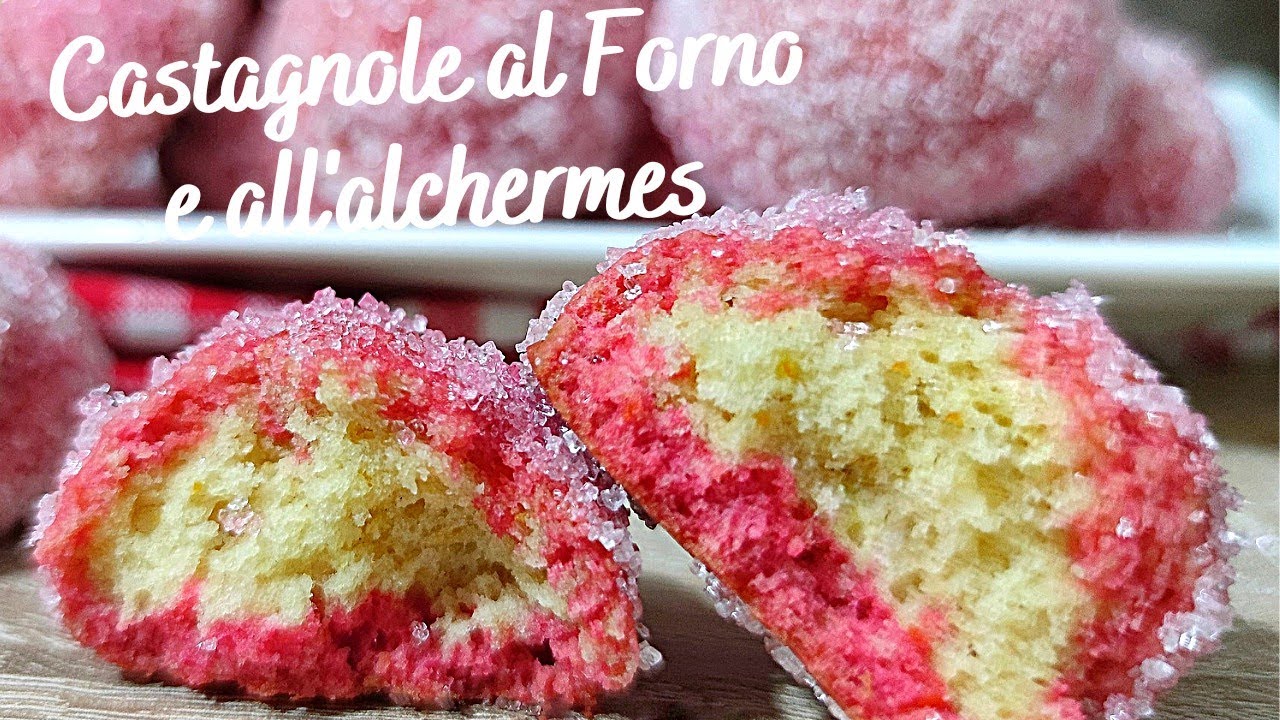Castagnole al forno all’alchermes morbidissime #castagnole #ricettedicarnevale #lisaincucina