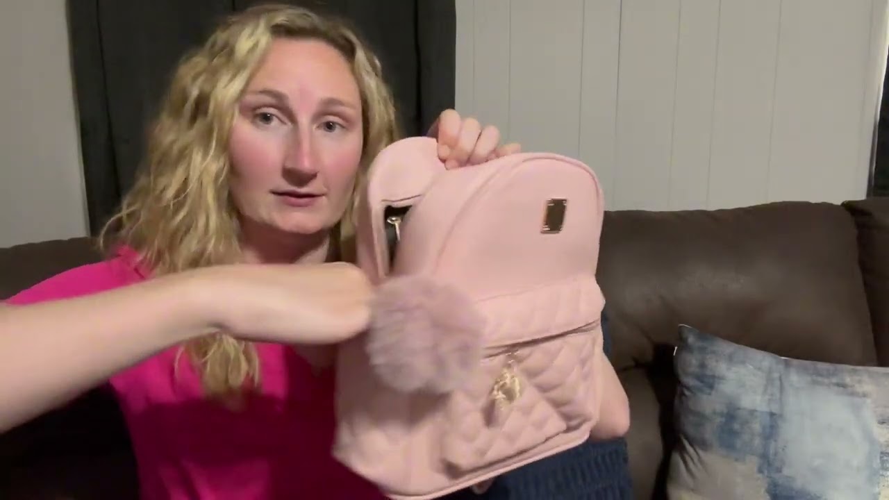 Girls Mini Plaid Backpack Purse | Cute Small Vegan Leather Bag for Women & Teens #MiniBackpack