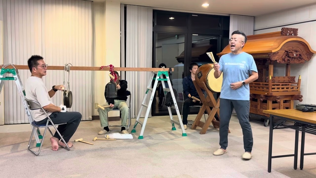 2025魚吹八幡神社秋祭り　音頭初出し