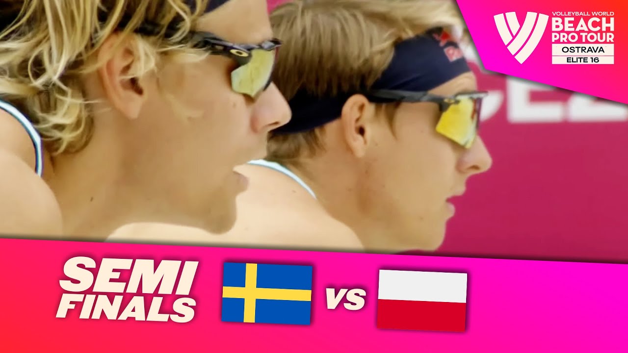 Åhman/Hellvig vs. Bryl/Łosiak - Semi Final Highlights | Ostrava 2025 #BeachProTour
