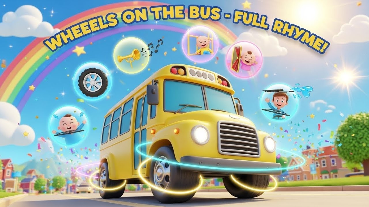 The Wheels on the Bus Song for Toddlers 🚍 | LittleCocoBee Kids Learning
