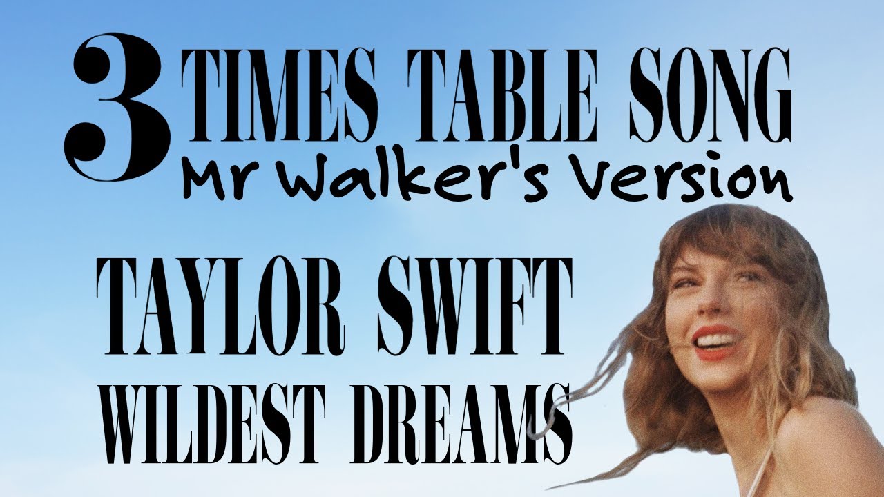 3 Times Table Song (cover of Wildest Dreams by Taylor Swift)