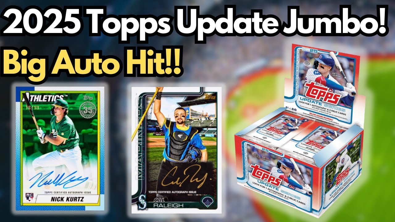 ОГРОМНЫЙ АВТОМОБИЛЬ! Хит Ника Курца!! Большая бейсбольная коробка Topps Update Series 2025!