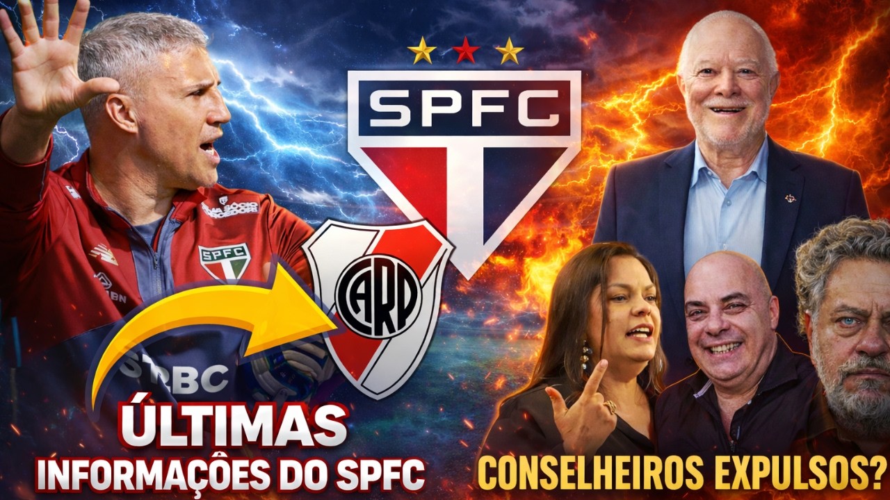 CONSELHEIROS EXPULSOS NO SPFC - PEDIDO GANHA FORÇA - RIVER PLATE QUER CRESPO - MERCADO DA BOLA