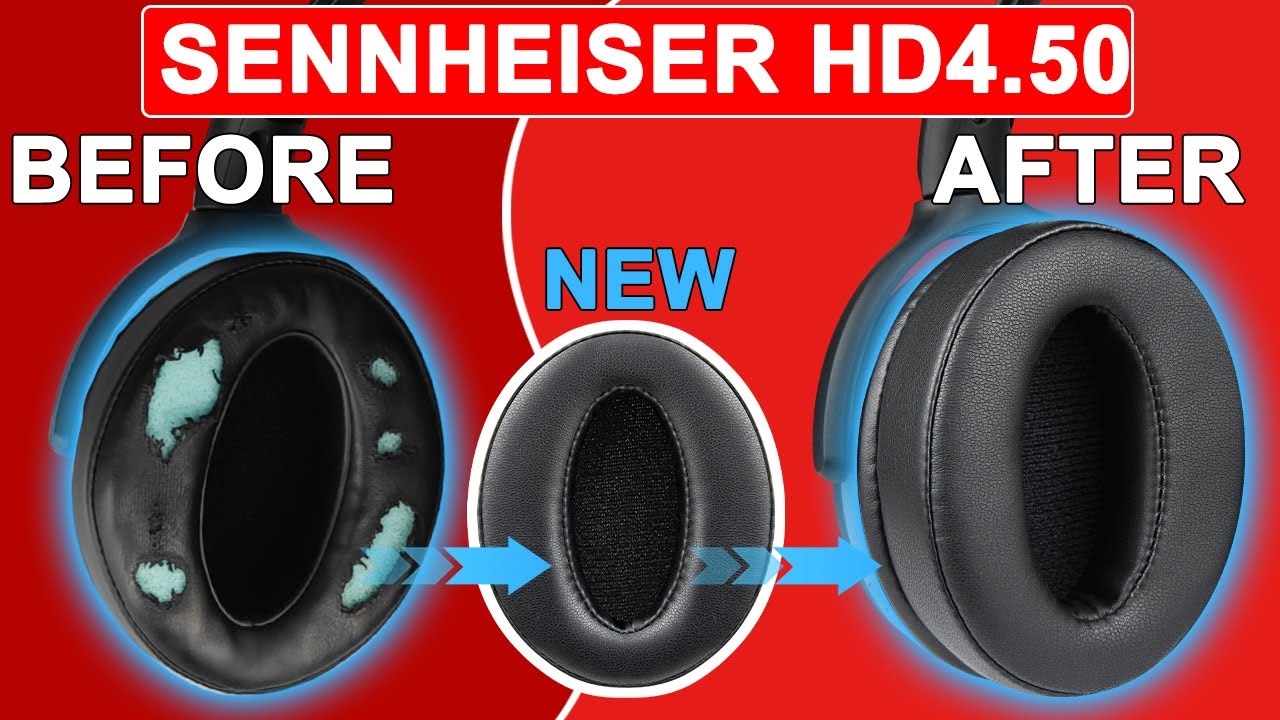 SOULWIT® | How to Replace Sennheiser HD4.50/4.40/4.30/4.20/458 /450/400 Earpads | Repair Parts Kit