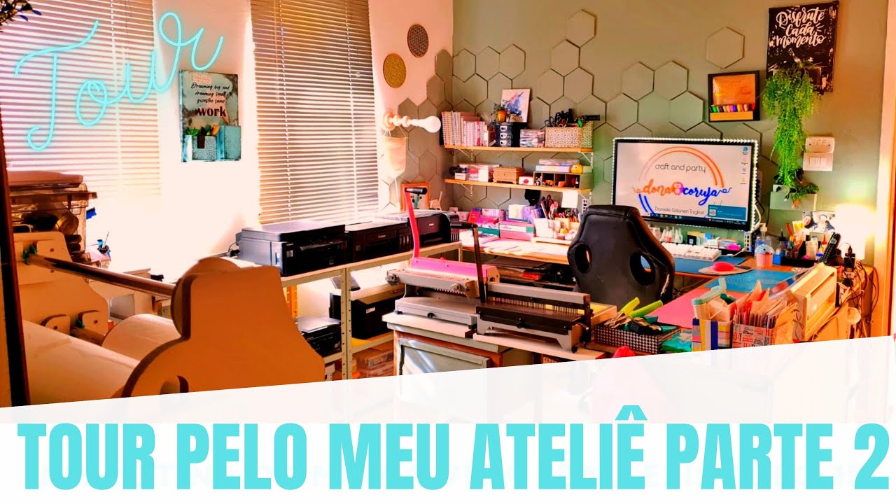 TOUR PELO MEU ATELIÊ PARTE 2 #encadernação