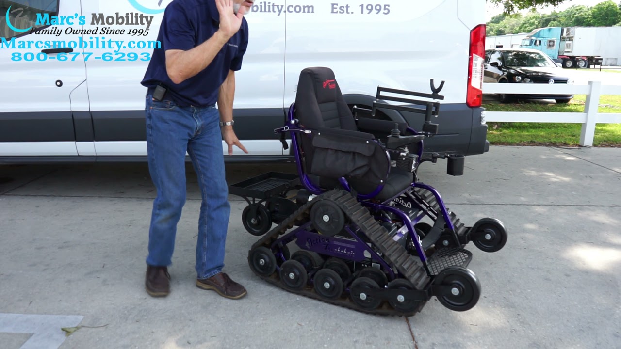 Action Track - Полный обзор кресла Track Power Chair - Внедорожное экстремальное кресло с электро...