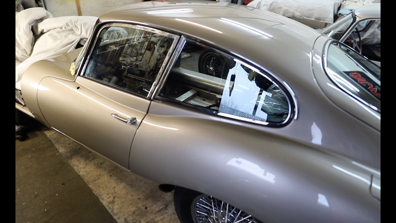 E Type Restoration Double Header 2x Series 1 FHC Door Fitting Jan 2020