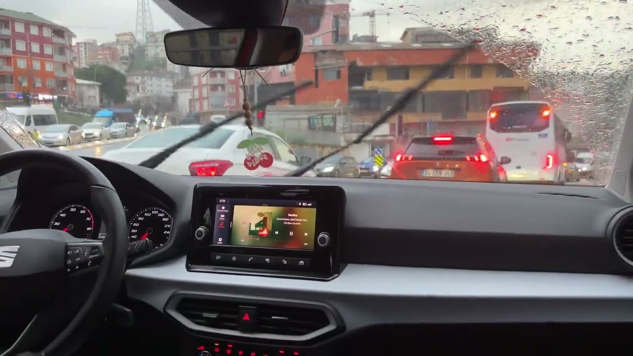 POV Seat Ibiza | Yağmurlu Akşam Üzeri Sürüş [8 dk] - #seat #seatibiza