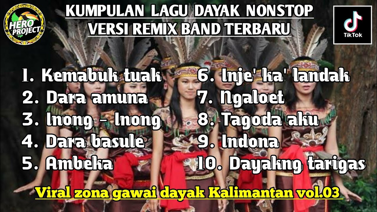 KUMPULAN DJ LAGU DAYAK NONSTOP‼️ VERSI REMIX BAND TERBARU • VIRAL ZONA GAWAI DAYAK KALIMANTAN 🔥