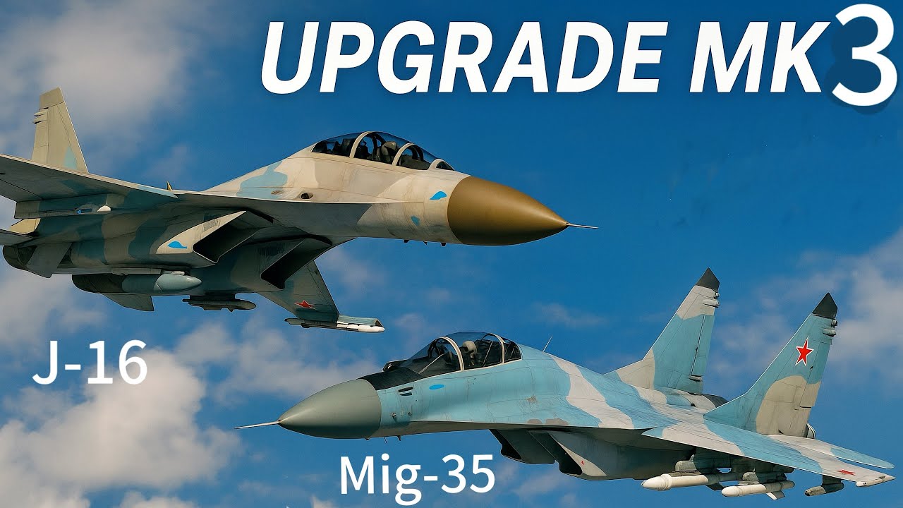 MWT tank battles air combat Mig 35 fulcrum & Chinese J-16 gameplay