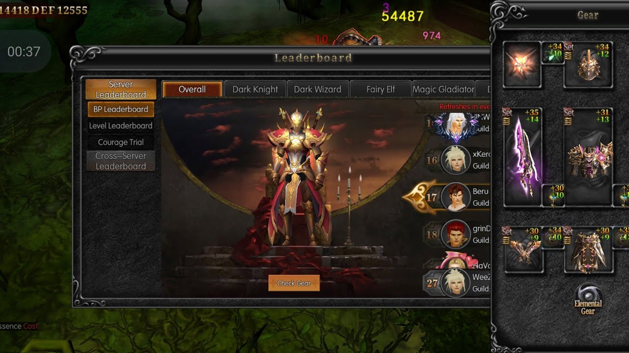 MU Monarch - Top 11 Rouge GL vs Top 10 Blade Knight and Top 16 STR Magic Gladiator