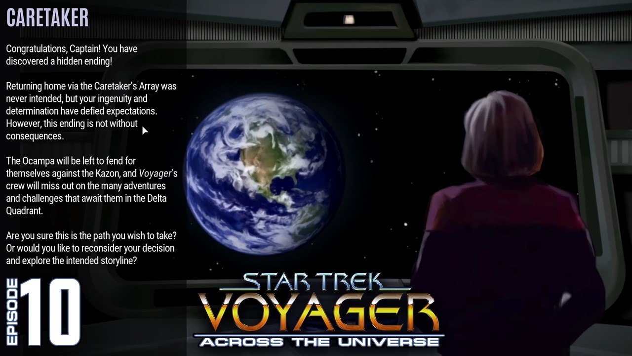 Star Trek Voyager - Across The Universe - PART 10 - (Alt Ending) Janeway Returns Home immediately