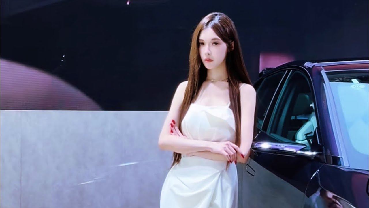 20250930天津国际车展 网红美女车模随拍@金秋天 #网红拍摄 #美女车模